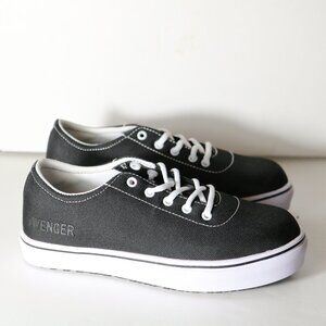 Avenger Work Boots Womens Alley A410 Sneakers 8.5 Wide Composite Toe Wedge Black